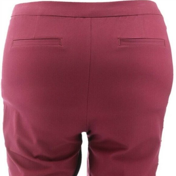 NWT ISAAC MIZRAHI STRETCH‎ LACE TRIM PANTS  20T - Picture 10 of 13